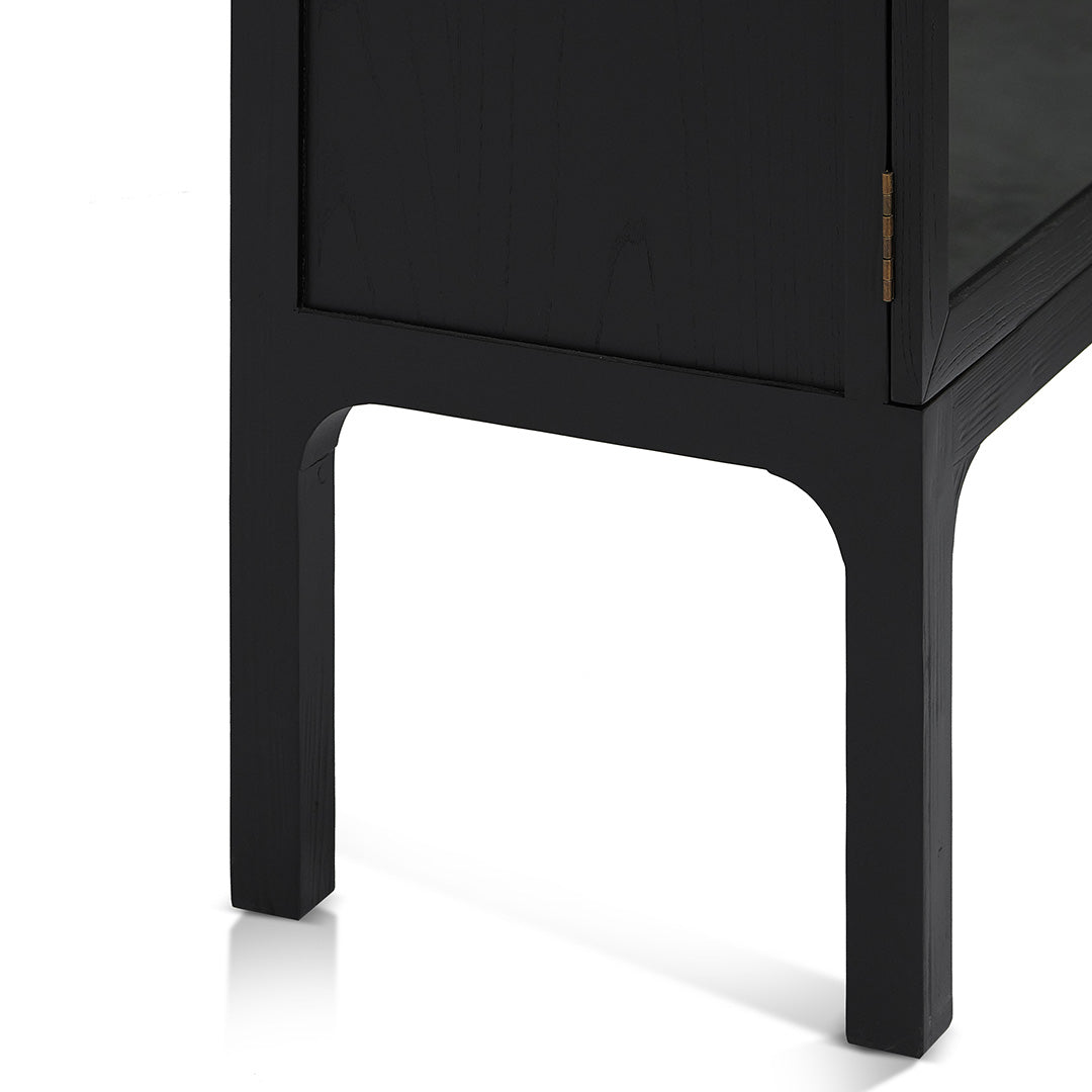 Genova Glass Cabinet - Full Black