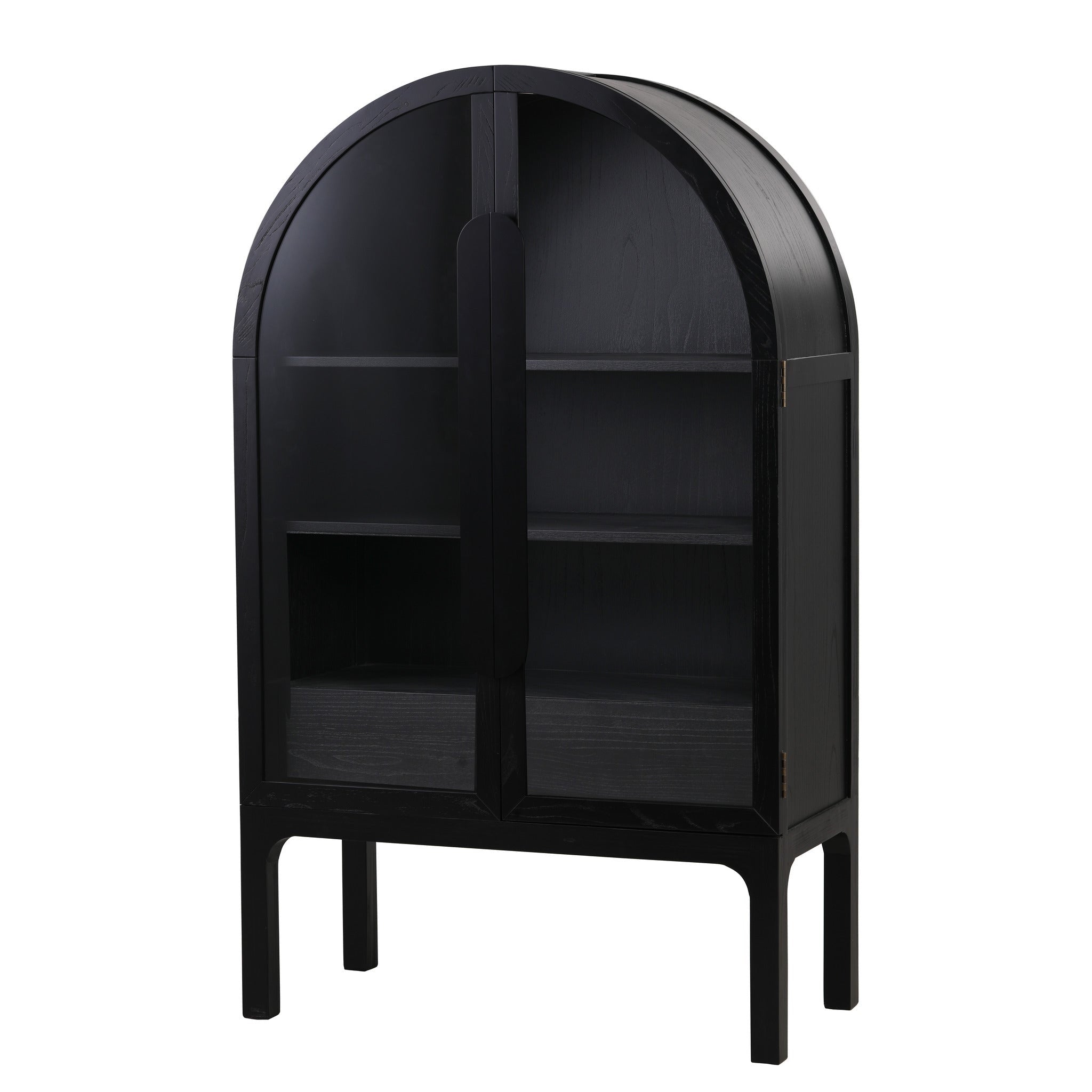 Genova Glass Cabinet - Full Black