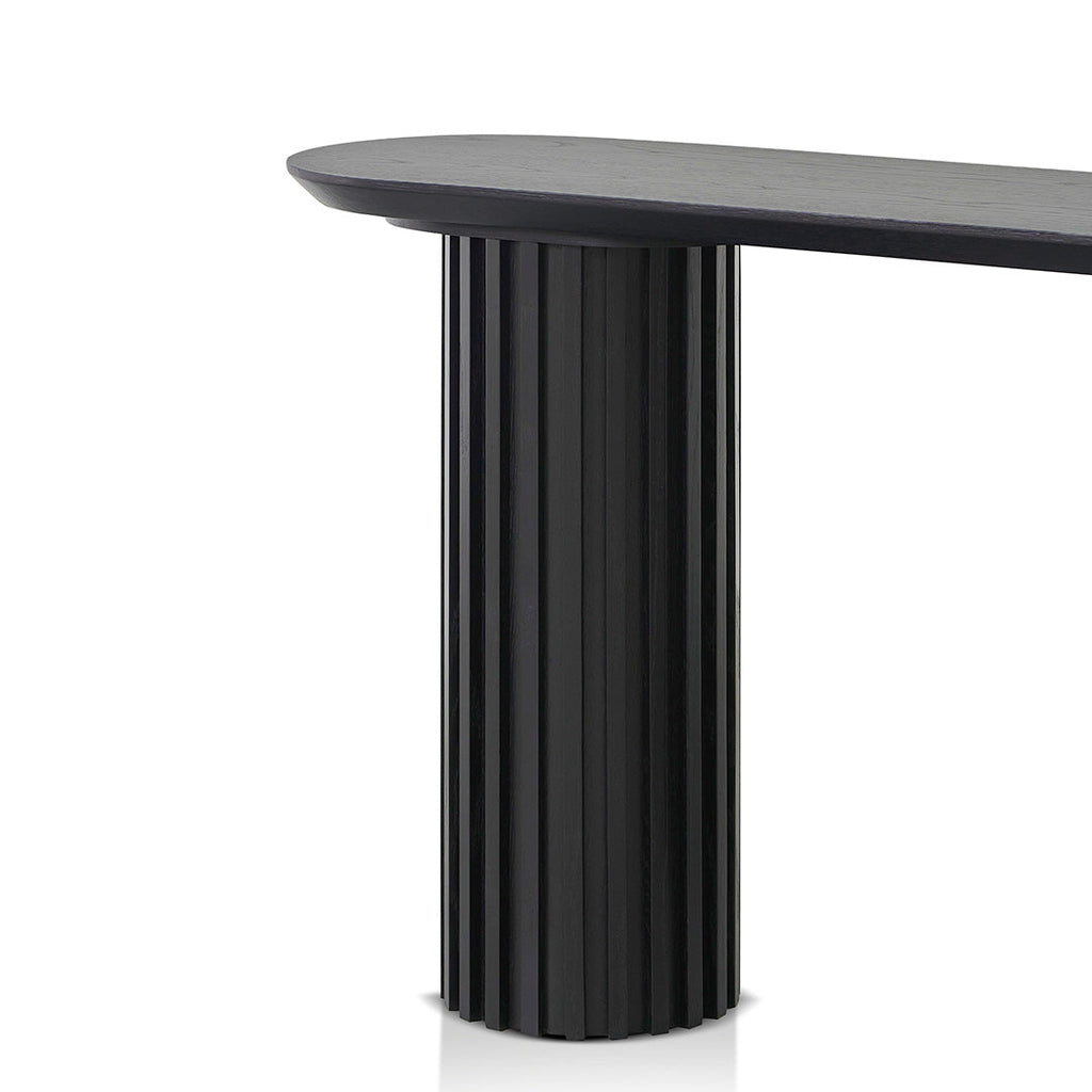 1.4m Ferrara Console Table - Black Oak
