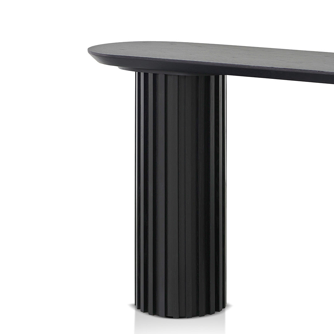 1.4m Ferrara Console Table - Black Oak