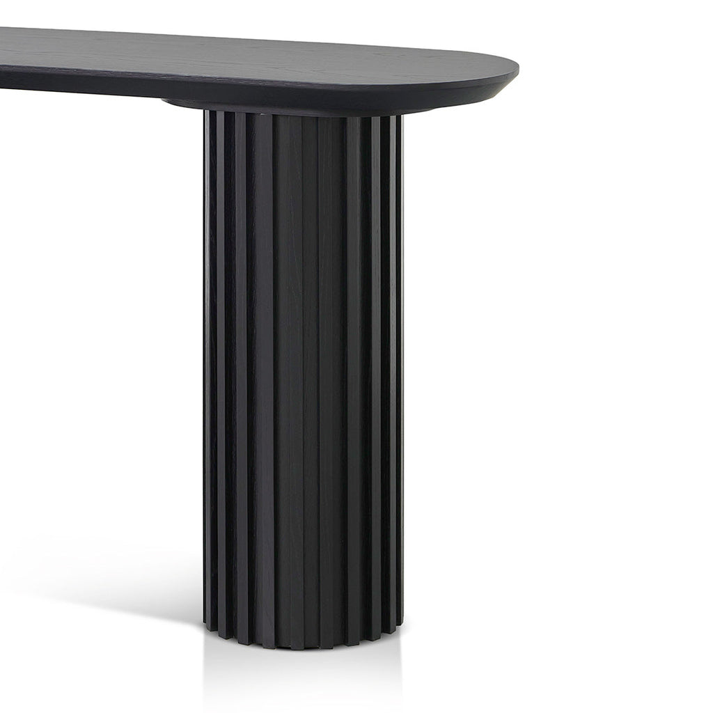 1.4m Ferrara Console Table - Black Oak