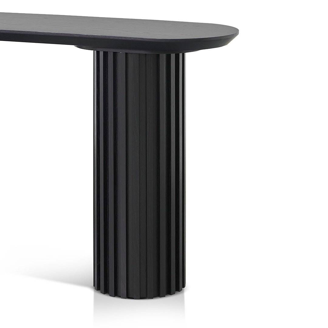 1.4m Ferrara Console Table - Black Oak