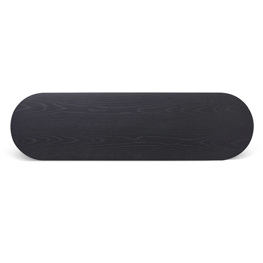 1.4m Ferrara Console Table - Black Oak
