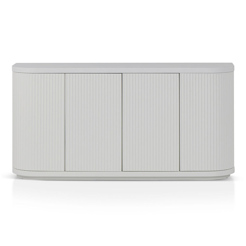 1.6m Veneer Top Modena Buffet Unit - Full White