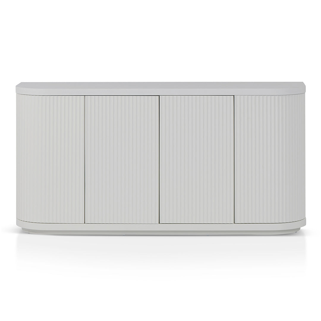 1.6m Veneer Top Modena Buffet Unit - Full White