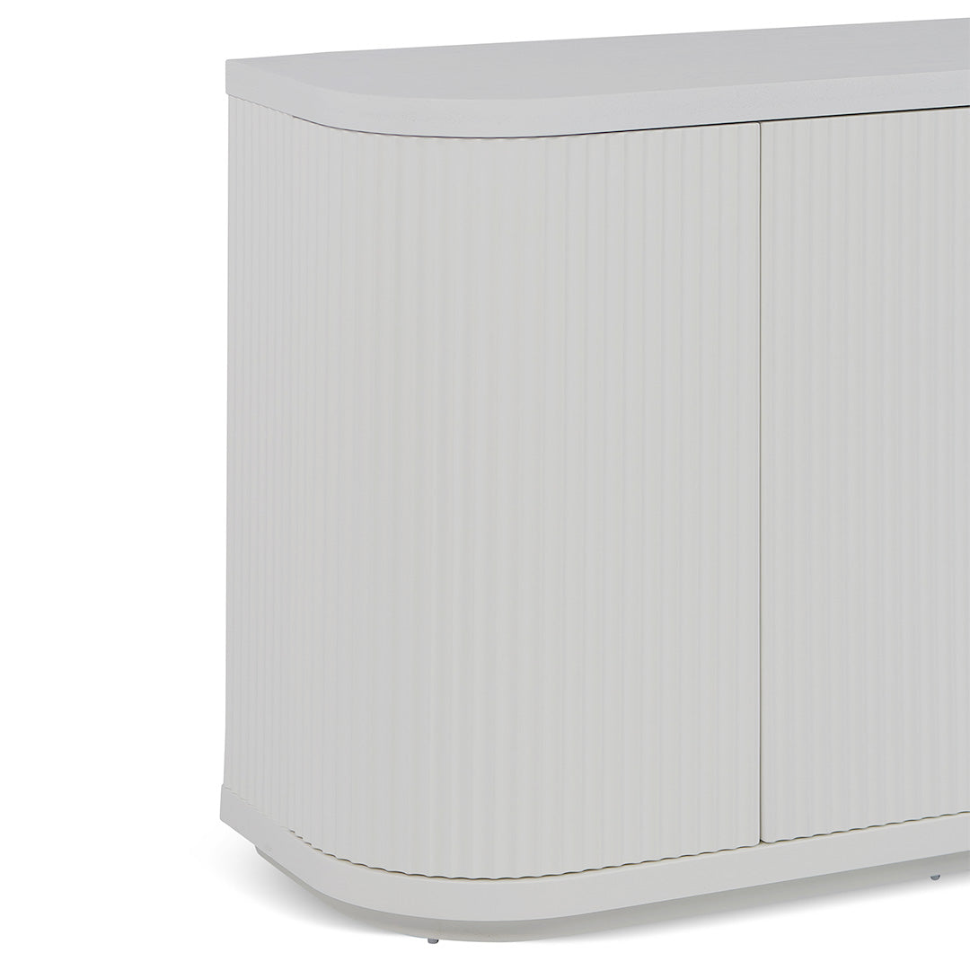 1.6m Veneer Top Modena Buffet Unit - Full White