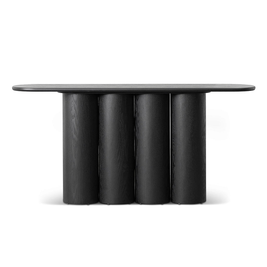 1.7m Ferrara Console Table - Full Black