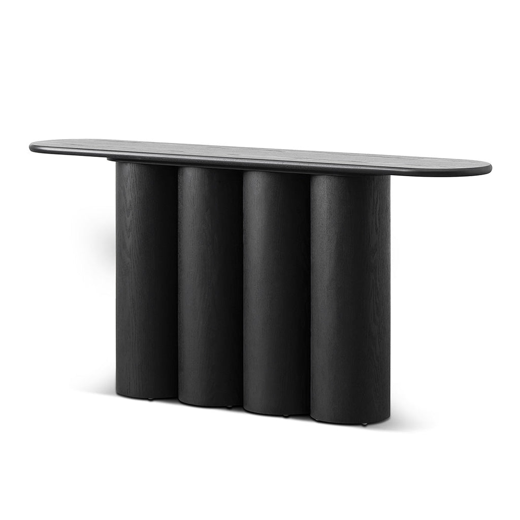 1.7m Ferrara Console Table - Full Black
