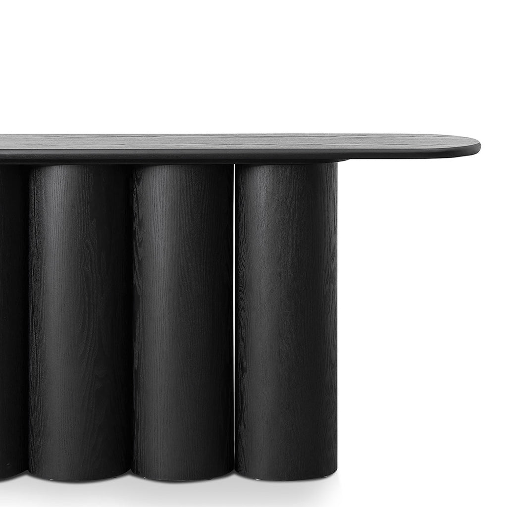 1.7m Ferrara Console Table - Full Black