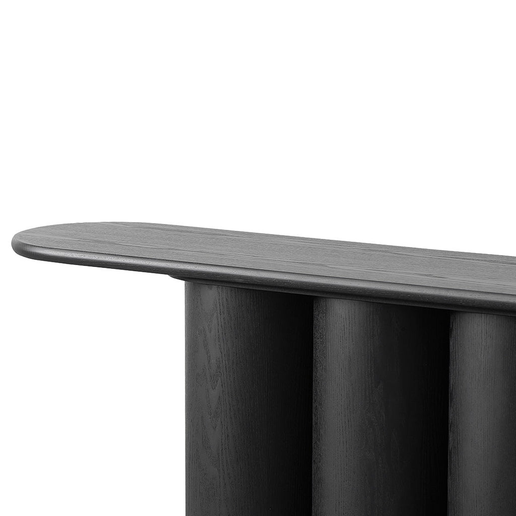 1.7m Ferrara Console Table - Full Black