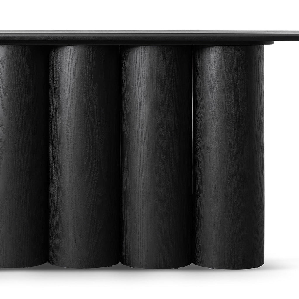 1.7m Ferrara Console Table - Full Black
