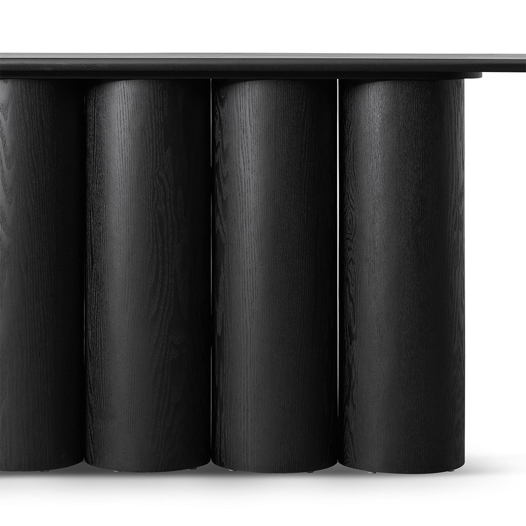 1.7m Ferrara Console Table - Full Black