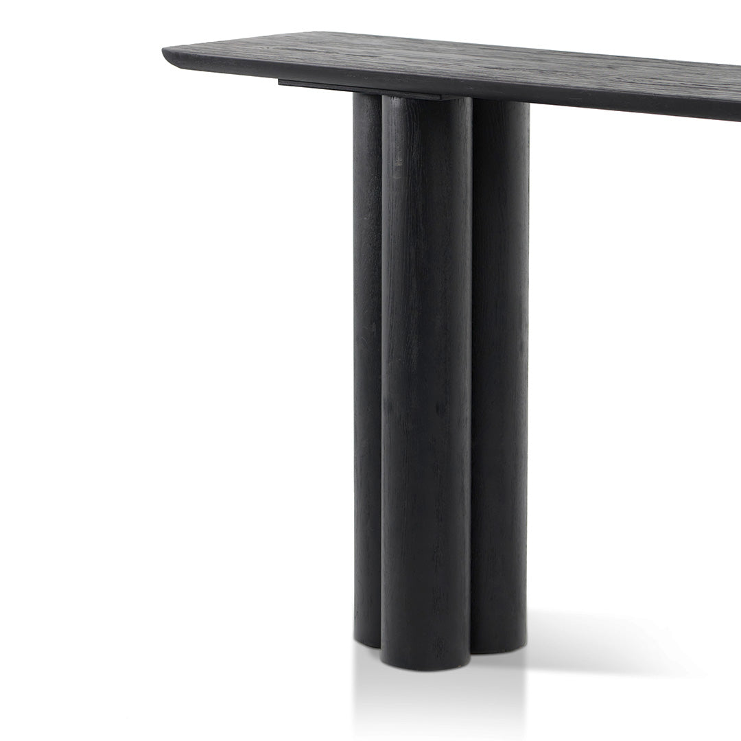 1.6m Ferrara Console Table - Full Black