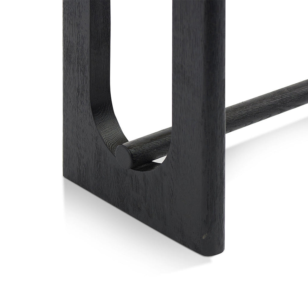 1.5m Ferrara Console Table - Full Black