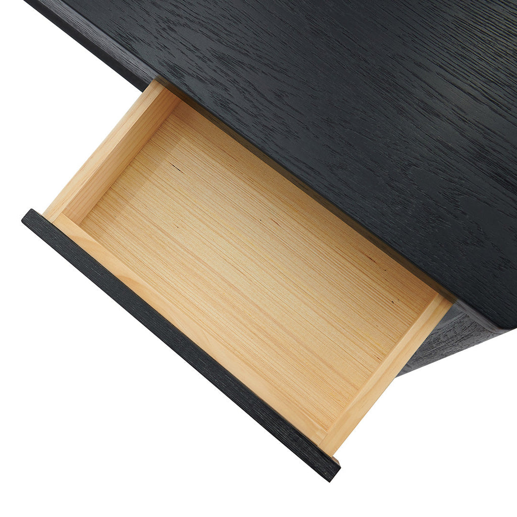 1.5m Ferrara Console Table - Full Black