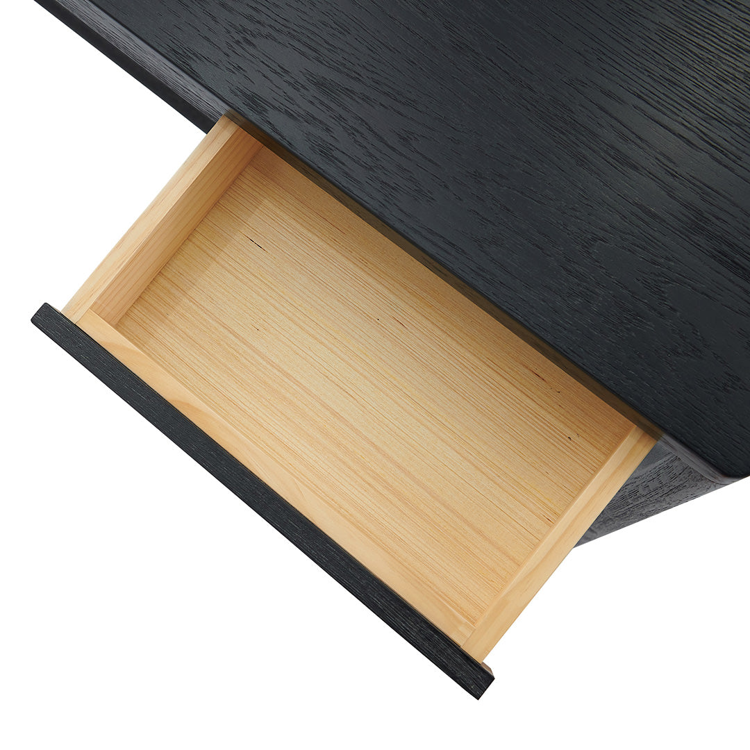 1.5m Ferrara Console Table - Full Black