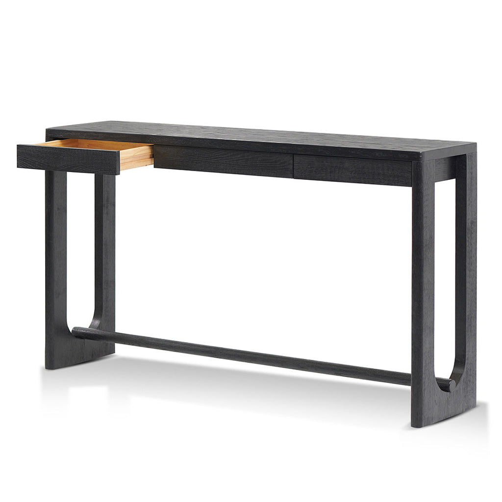 1.5m Ferrara Console Table - Full Black