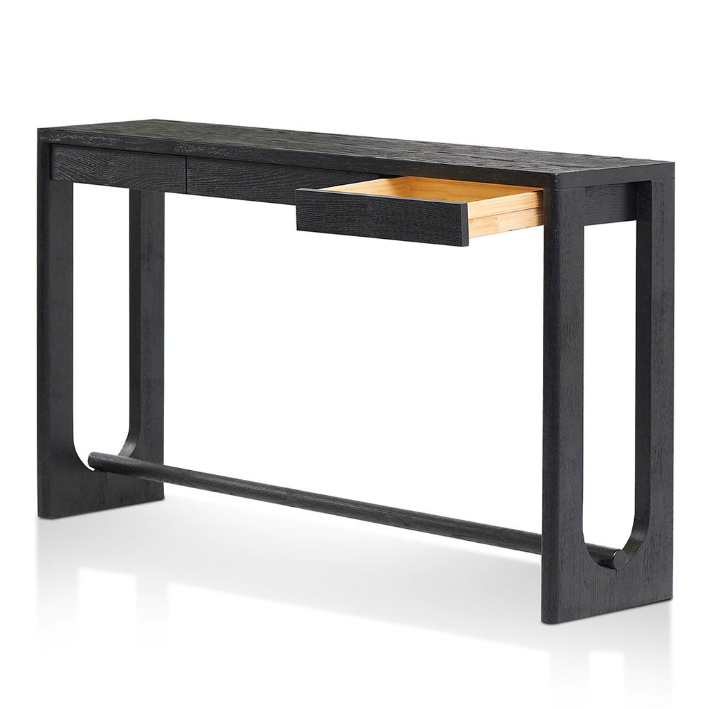 1.5m Ferrara Console Table - Full Black