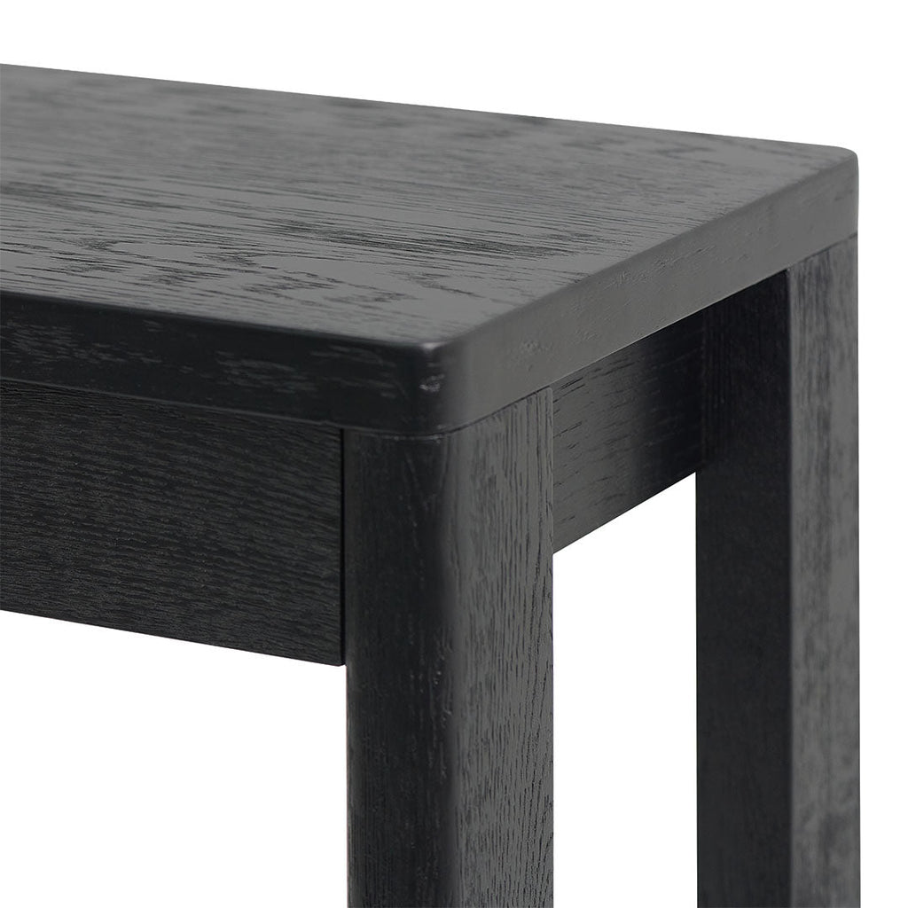1.5m Ferrara Console Table - Full Black