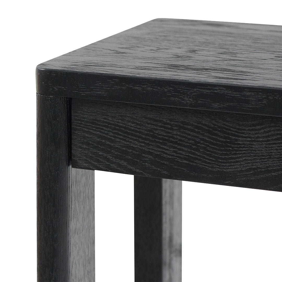 1.5m Ferrara Console Table - Full Black
