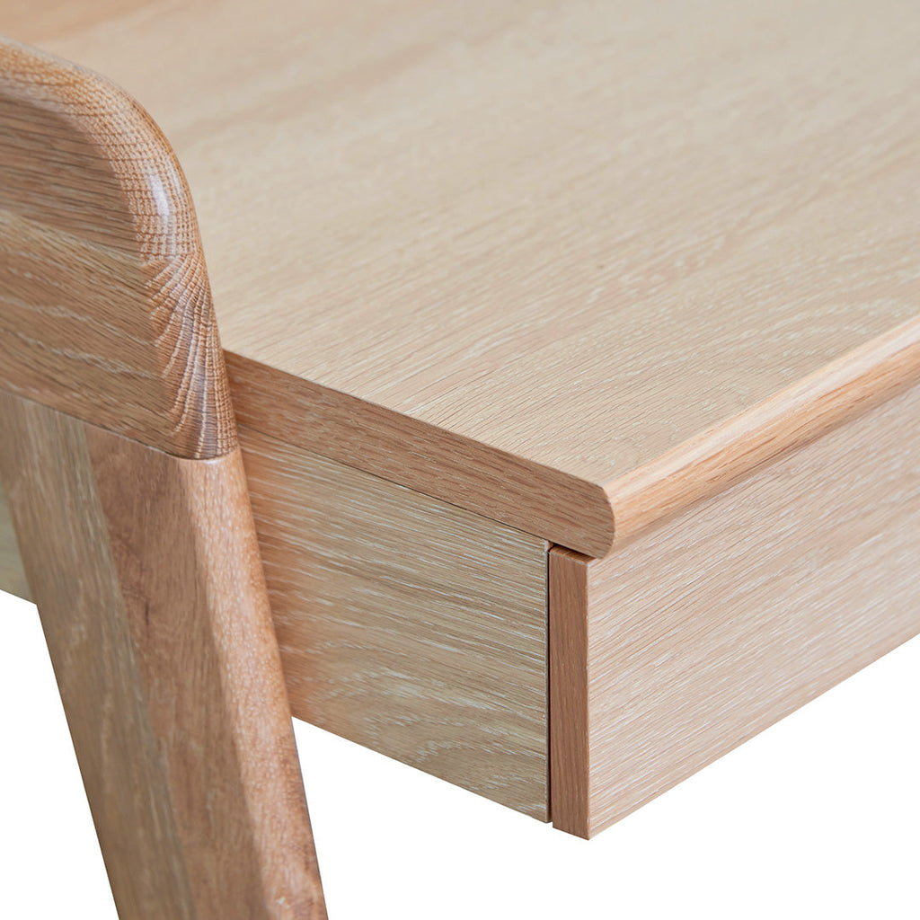 Milano Home Office Desk - Natural Oak