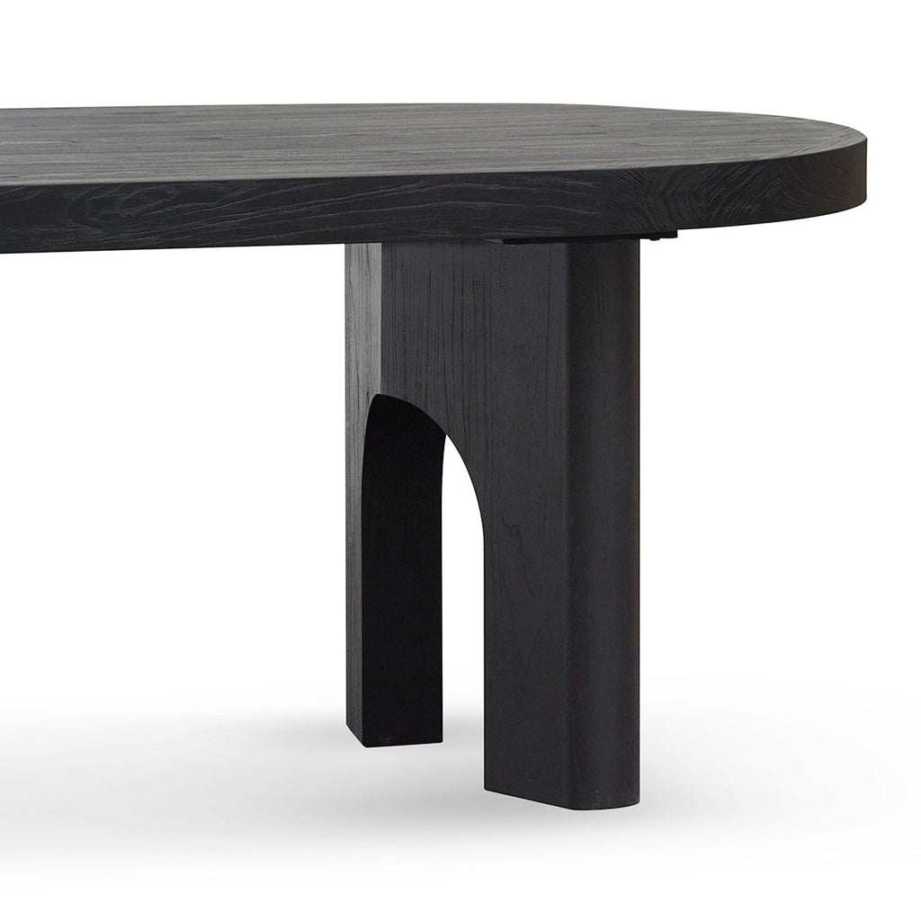 2.8m oval Siena Dining Table - Black