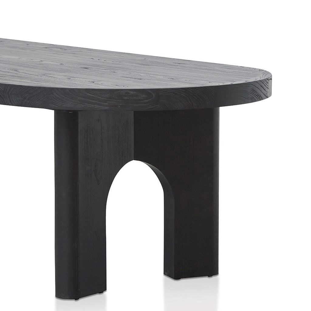 2.8m oval Siena Dining Table - Black