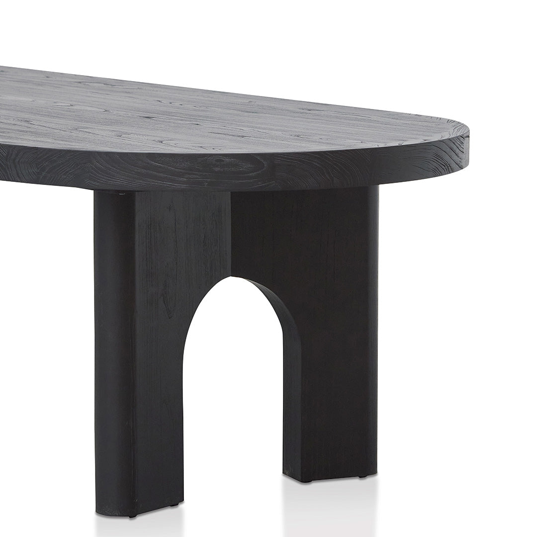 2.8m oval Siena Dining Table - Black