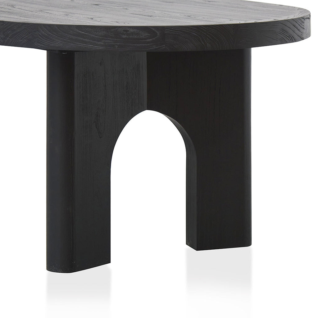 2.8m oval Siena Dining Table - Black