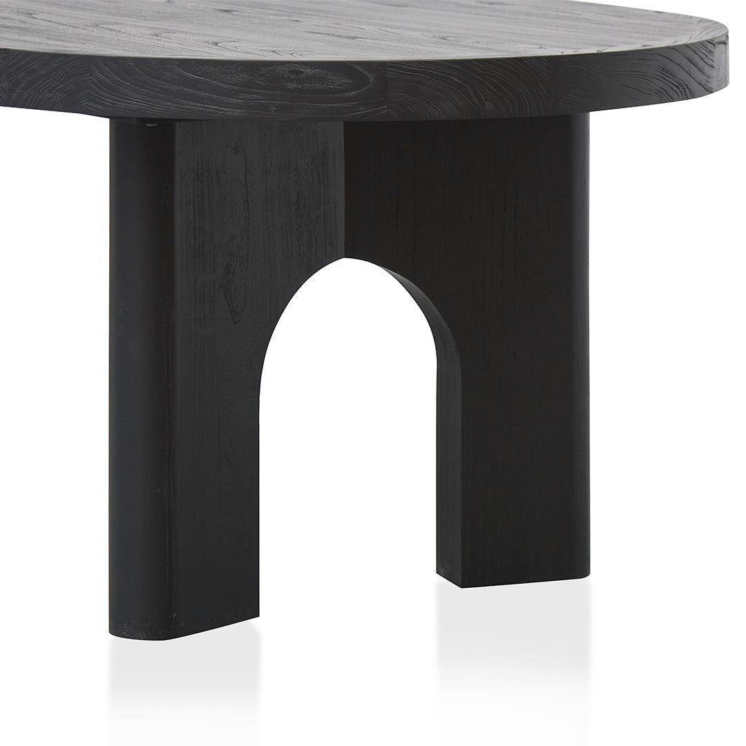 2.8m oval Siena Dining Table - Black