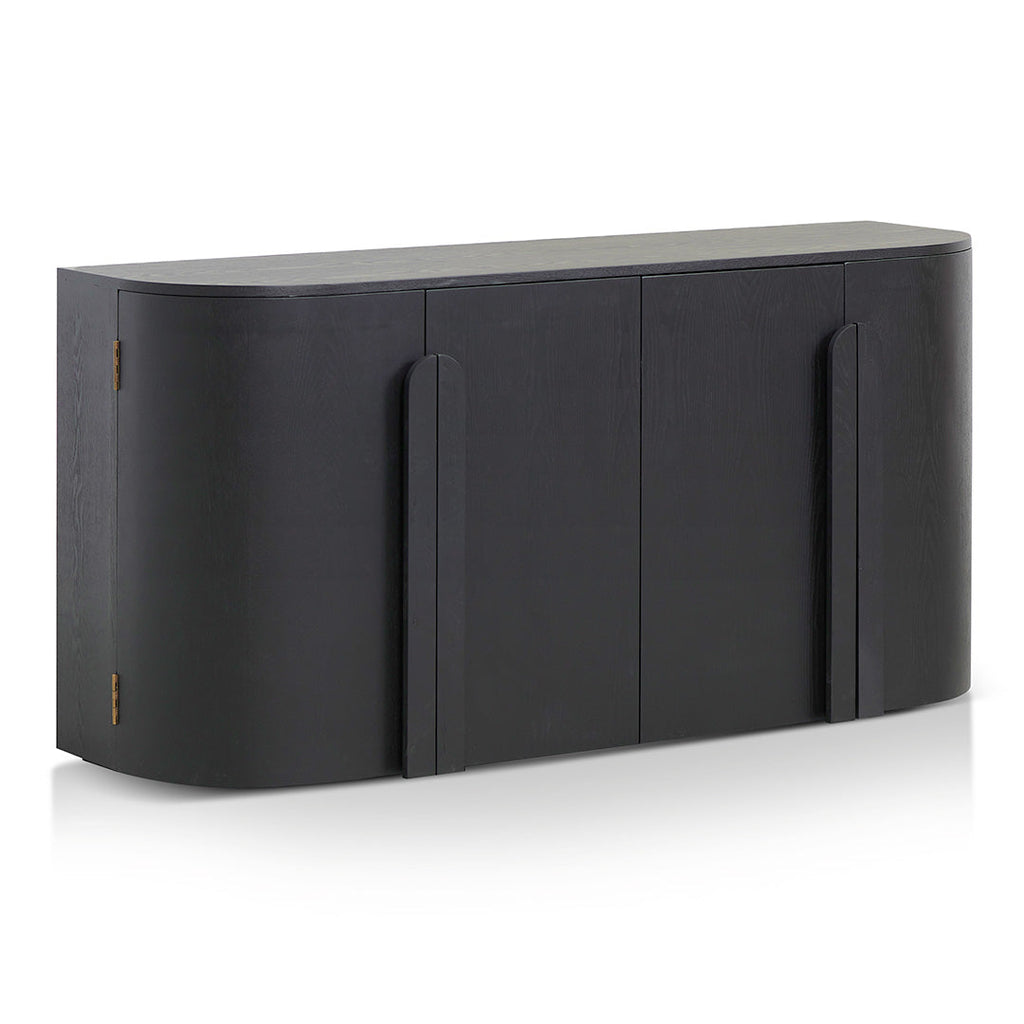 1.6m Sideboard - Full Black