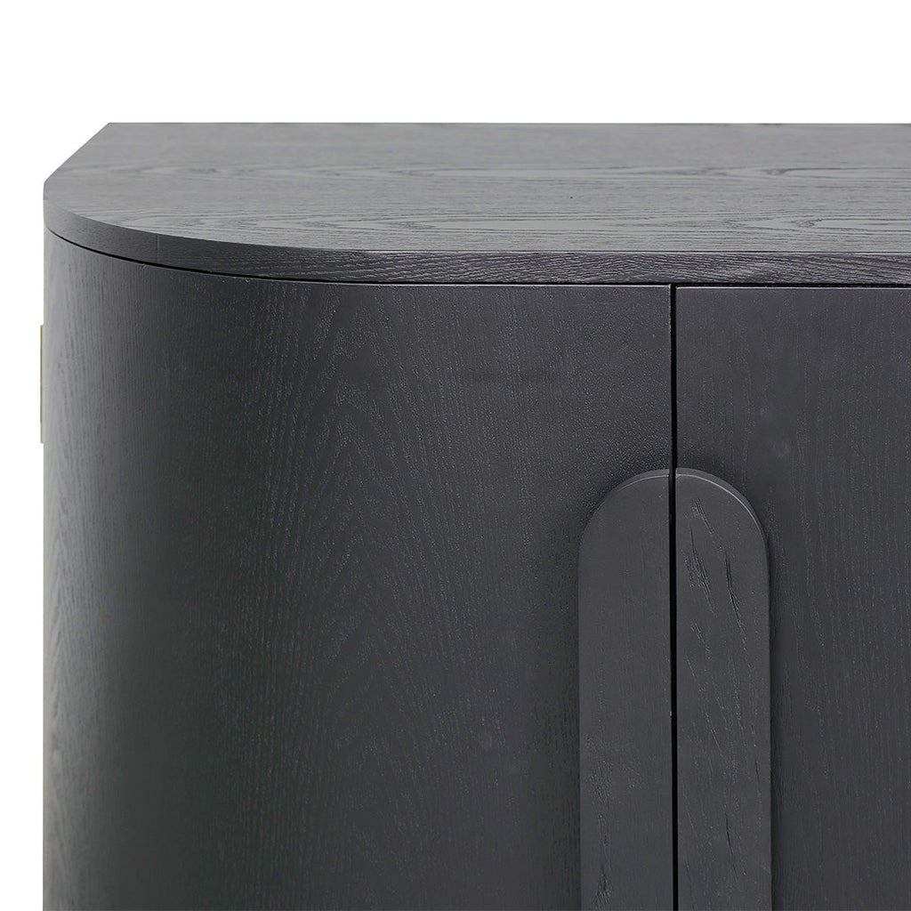 1.6m Sideboard - Full Black