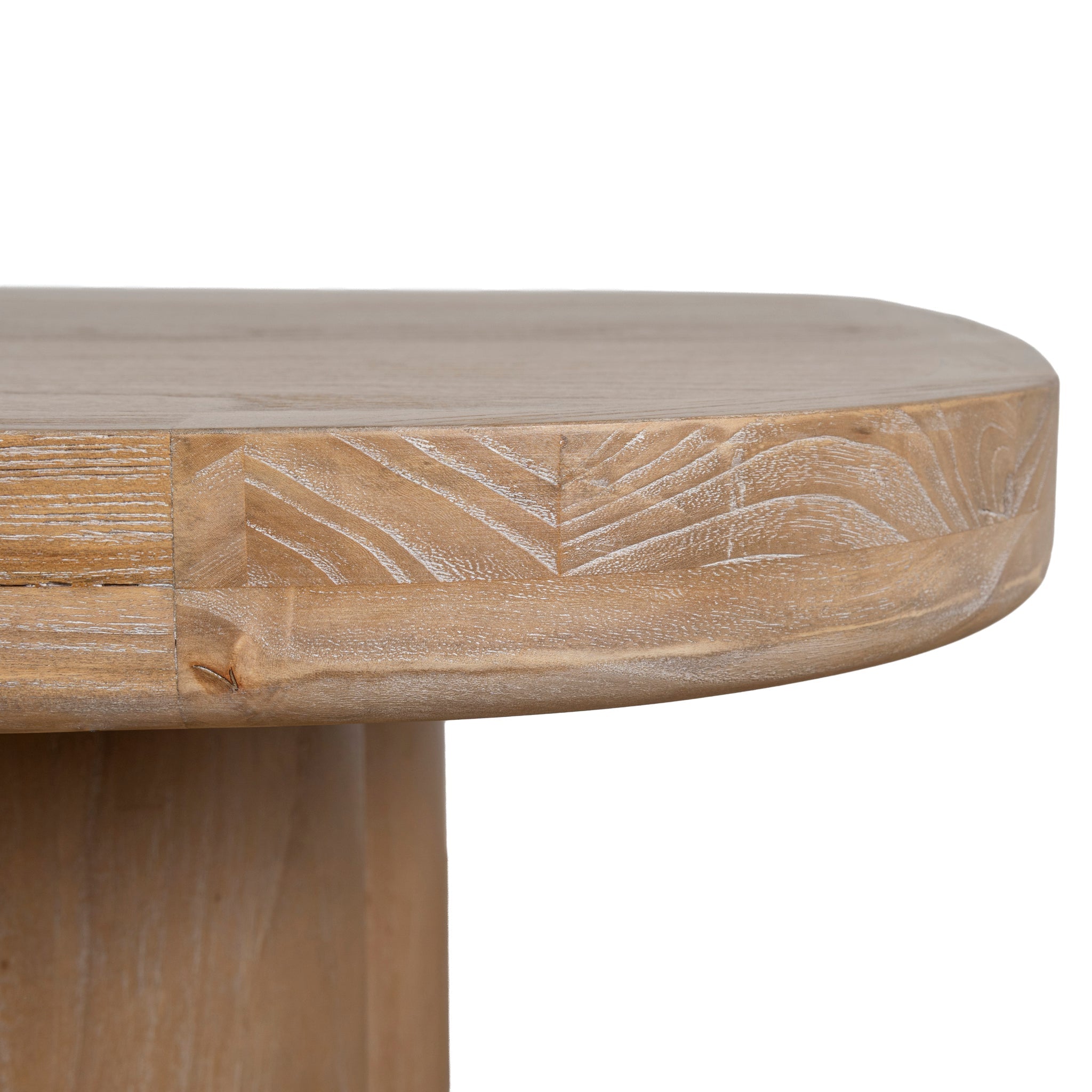 2.4m Elm Siena Dining Table - Light Natural
