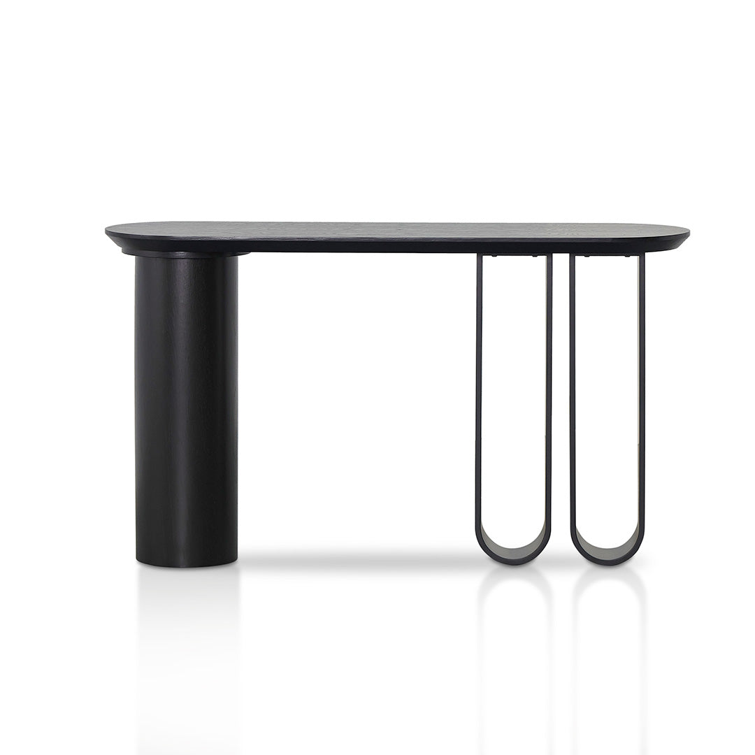 1.4m Ferrara Console Table - Full Black
