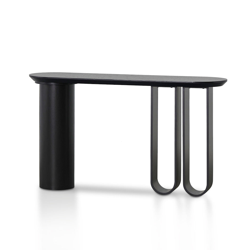 1.4m Ferrara Console Table - Full Black