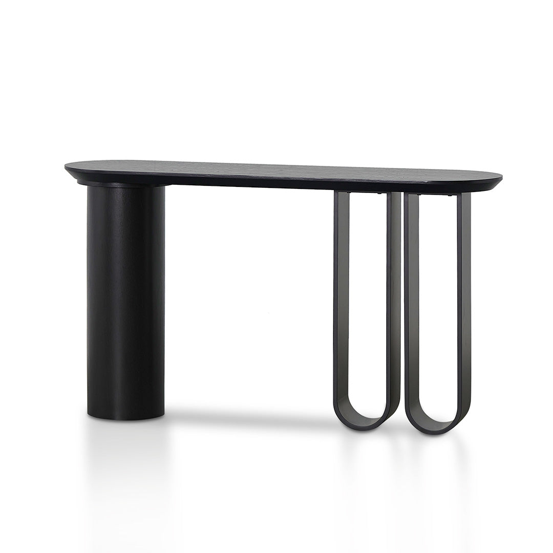 1.4m Ferrara Console Table - Full Black