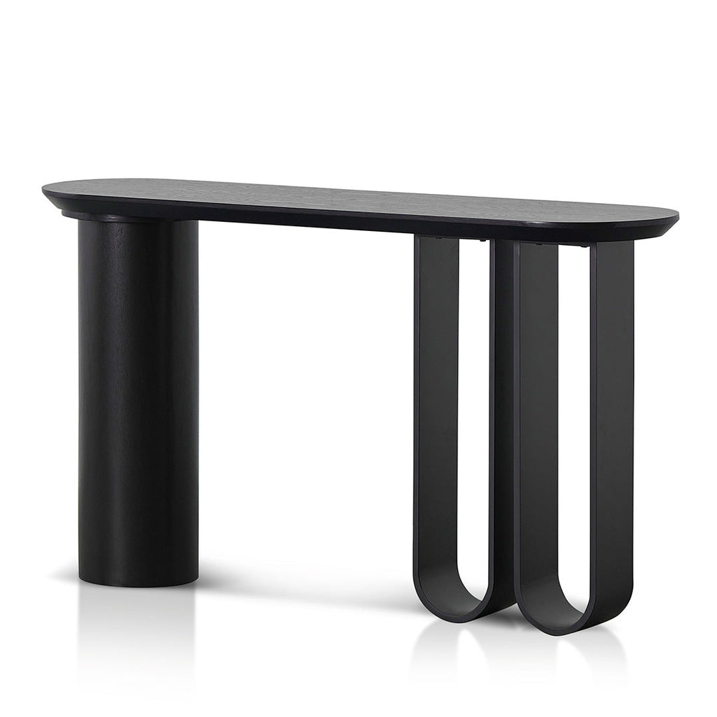 1.4m Ferrara Console Table - Full Black