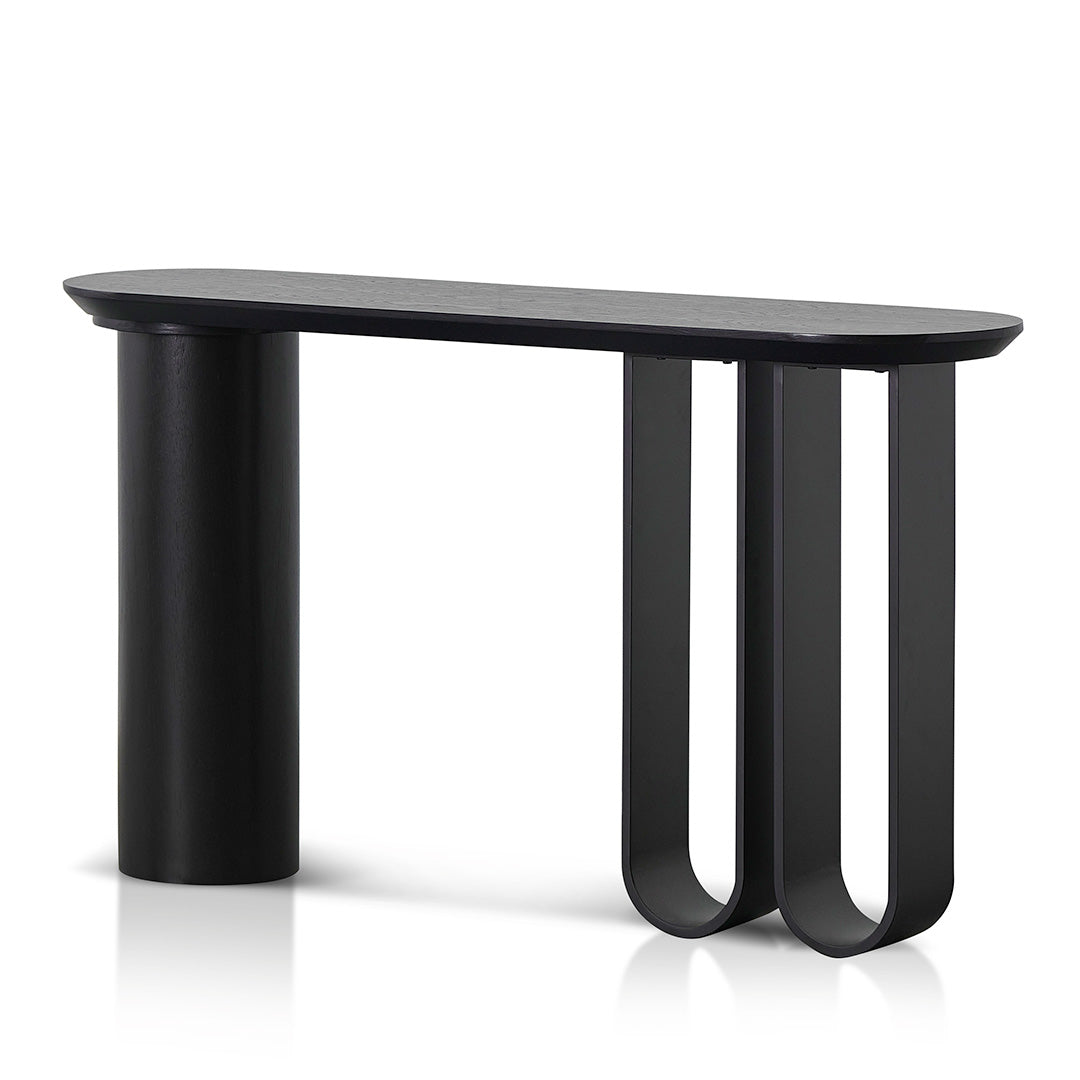 1.4m Ferrara Console Table - Full Black