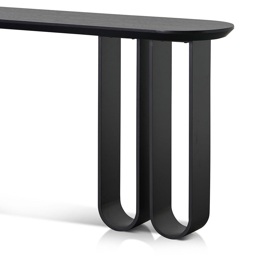 1.4m Ferrara Console Table - Full Black