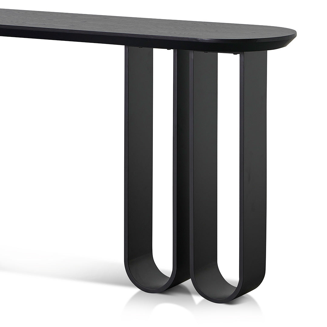 1.4m Ferrara Console Table - Full Black