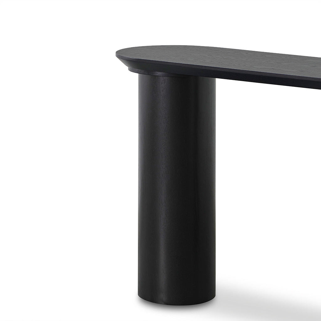 1.4m Ferrara Console Table - Full Black