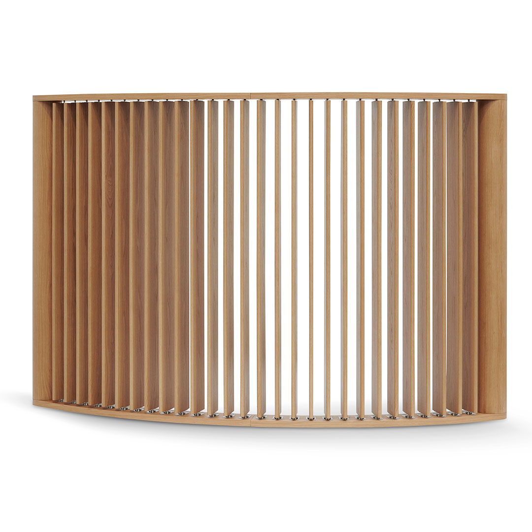 3m Curved Wall Stand - Natural Oak