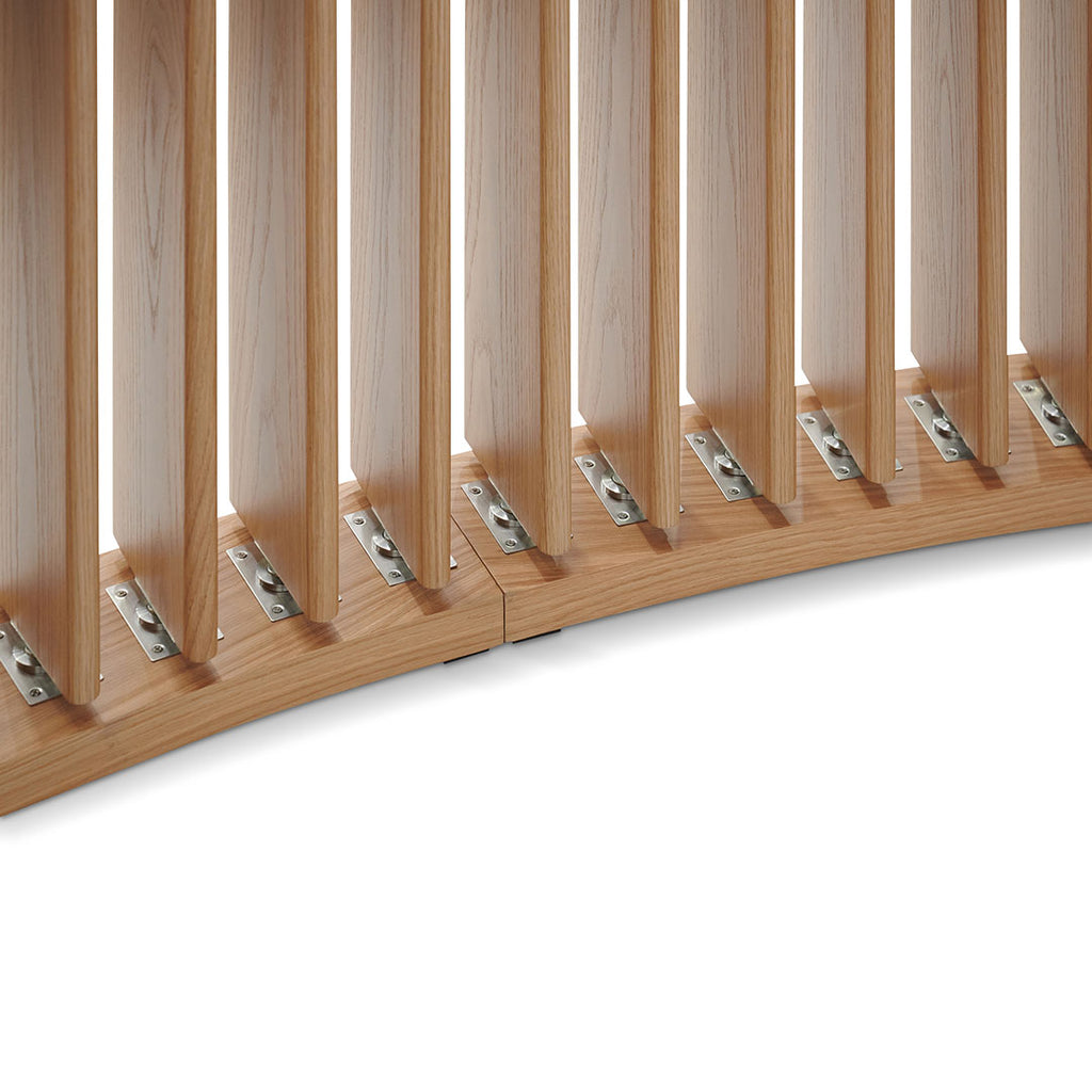3m Curved Wall Stand - Natural Oak