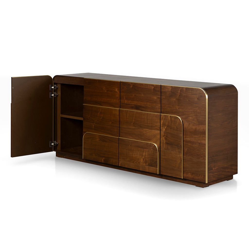 2m Modena Buffet Unit - Walnut