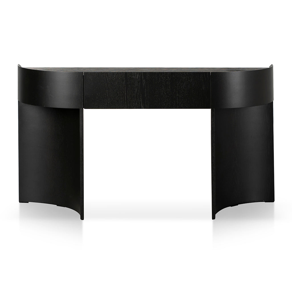 1.5m Ferrara Console Table - Textured Espresso Black
