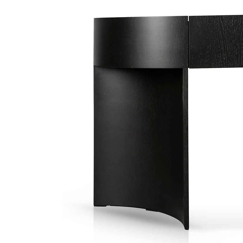 1.5m Ferrara Console Table - Textured Espresso Black