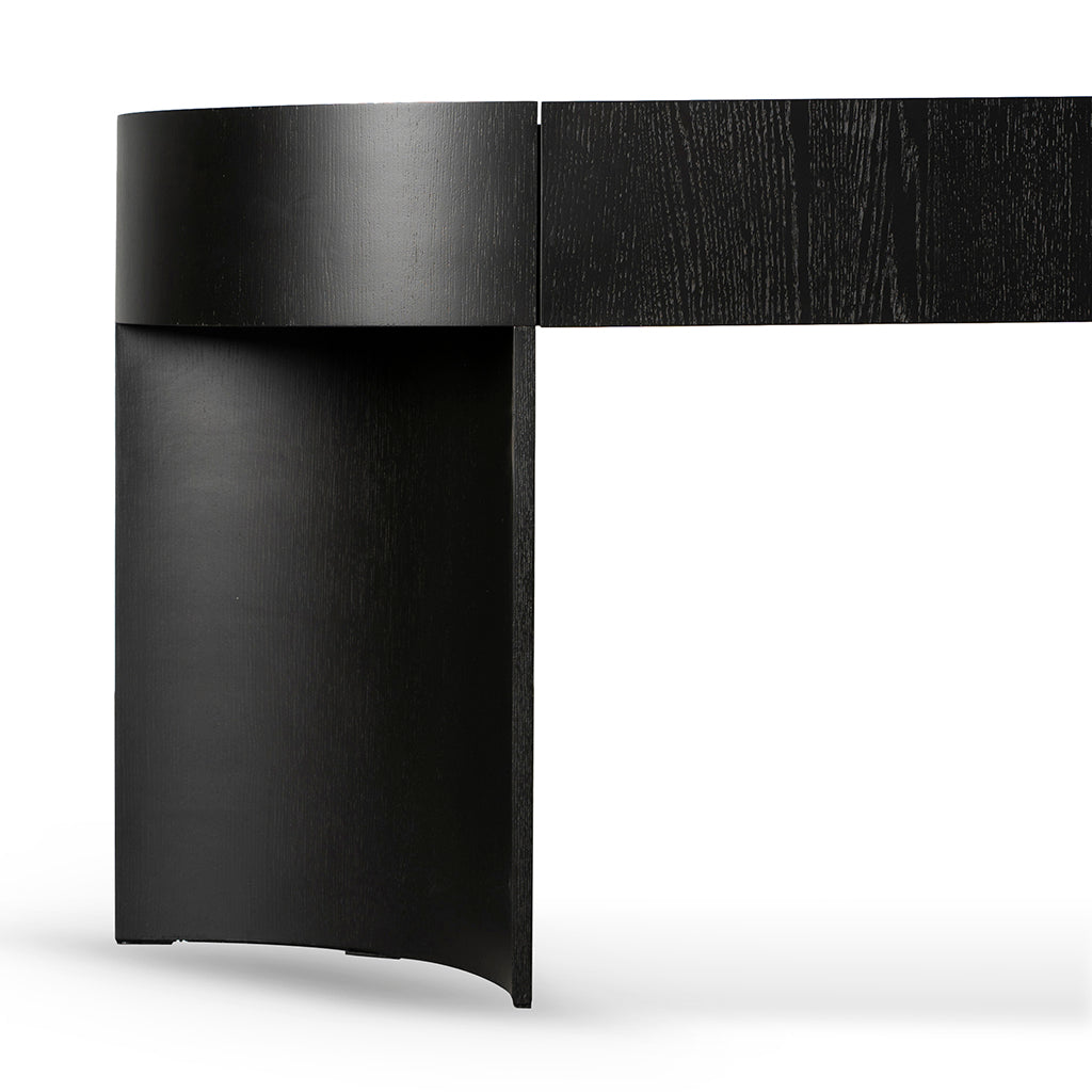 1.5m Ferrara Console Table - Textured Espresso Black
