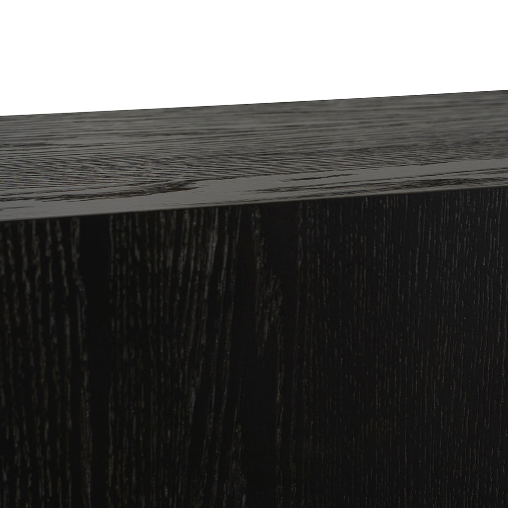 1.5m Ferrara Console Table - Textured Espresso Black