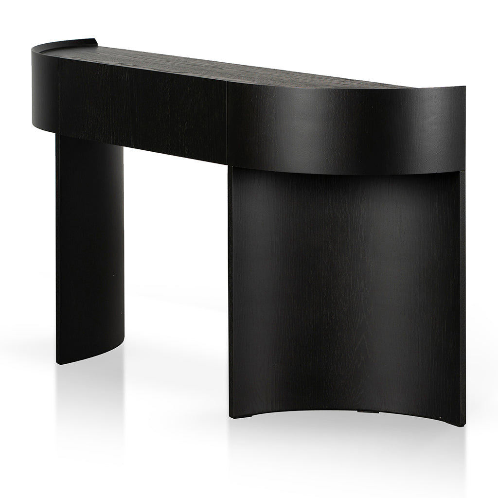 1.5m Ferrara Console Table - Textured Espresso Black