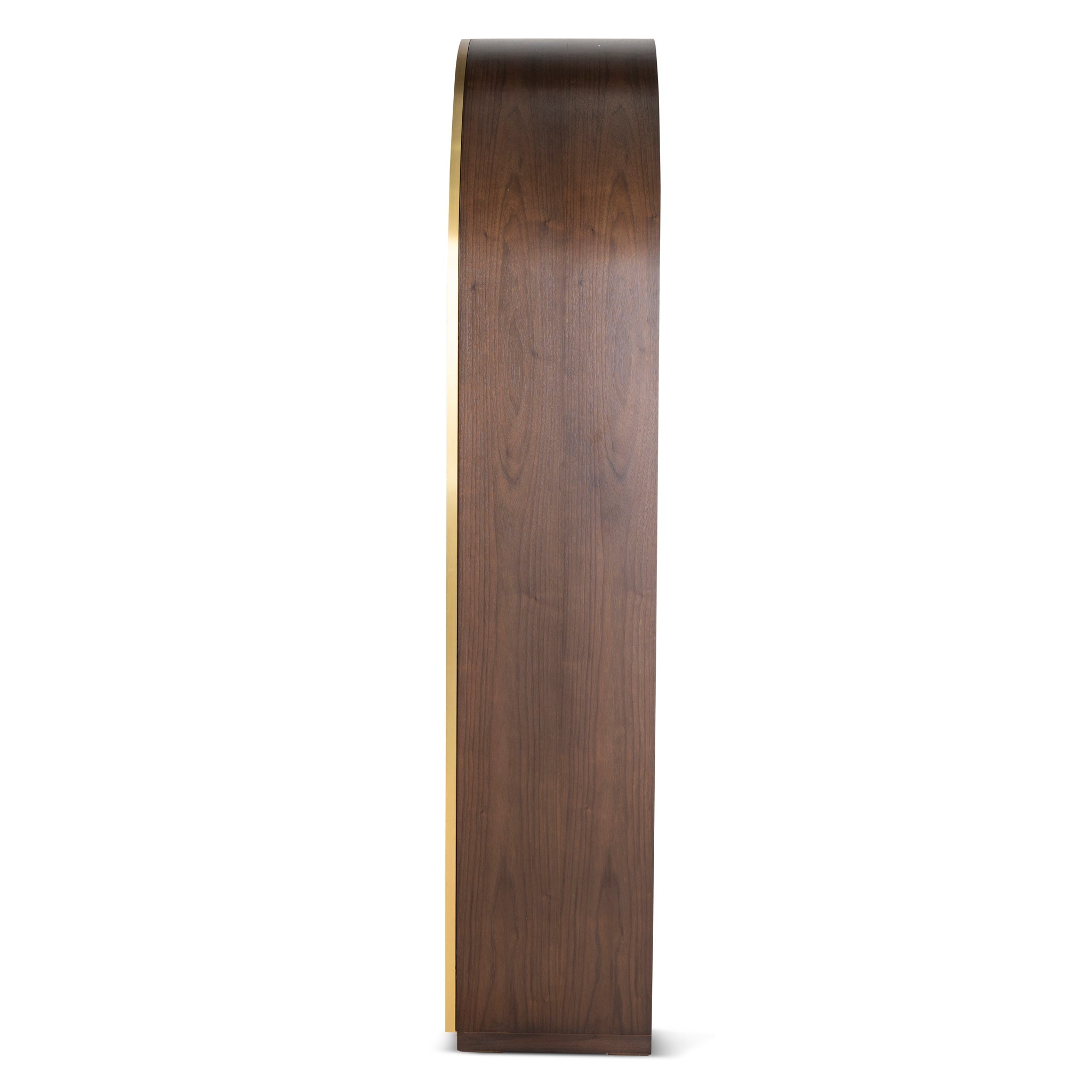 2m (H) Genova Glass Cabinet - Walnut